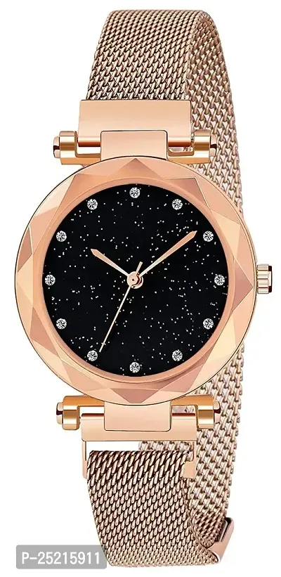 Green Scapper Analogue Girls' Watch (Rose-Gold Metal Strap) (Rose Gold)