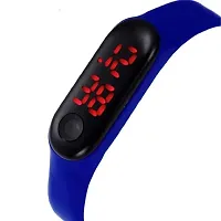 Green Scapper Sports Resistance Multicolor Sillicon Digital LED Strap Digital Watch for Kid's-Children's-Boy's  Girl's (Blue)-thumb2