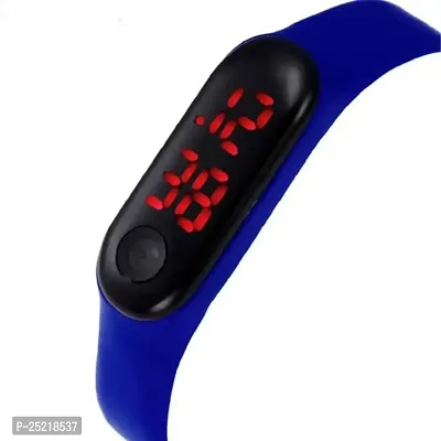 Green Scapper Sports Resistance Multicolor Sillicon Digital LED Strap Digital Watch for Kid's-Children's-Boy's  Girl's (Blue)-thumb3