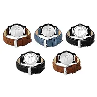 Green Scapper Multicolor Leather Strap Analog Watch Pack of 5 for Boys  Girls -7400-thumb2