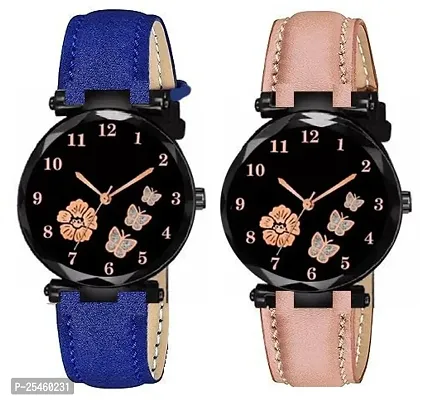 New Luxury Pack of 2 Analog Watch for Women  Girls