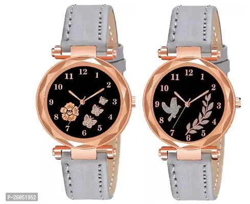 New Luxury Pack of 2 Analog Watch For Women and Girls