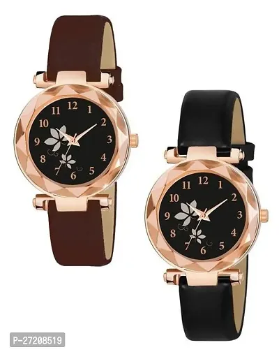 New Luxury Pack of 2 Analog Watch for Women  Girls