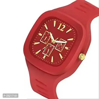 Green Scapper Multicolor Analog Watch for Men  Boys-3500 (Red)