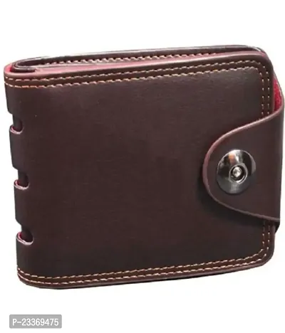 Men Casual Brown Artificial Leather Card Holder By Amor Benison-thumb0