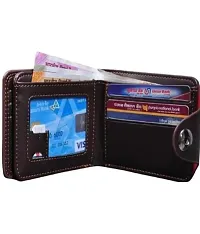 Men Casual Brown Artificial Leather Card Holder By Amor Benison-thumb2