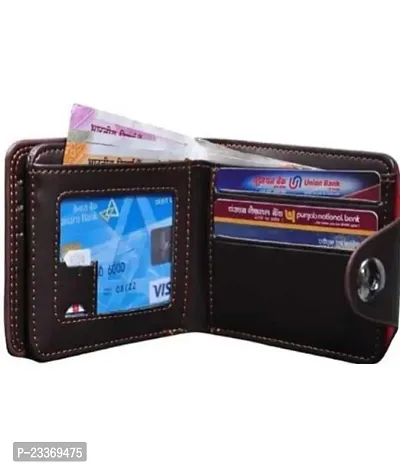 Men Casual Brown Artificial Leather Card Holder By Amor Benison-thumb3