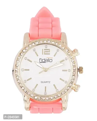 Pink Silicone Analog Watch-thumb0