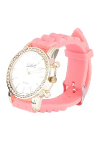 Pink Silicone Analog Watch-thumb1