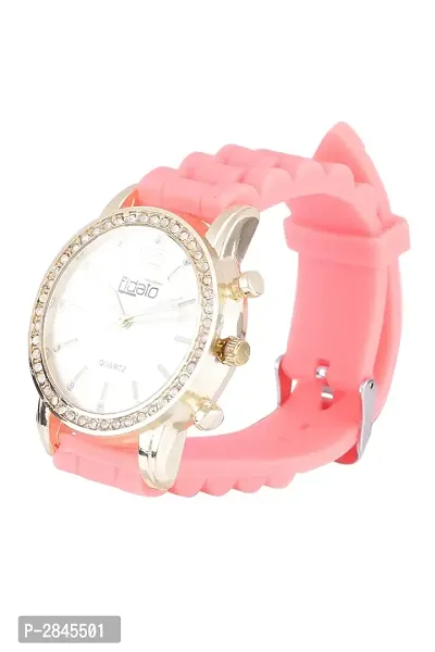 Pink Silicone Analog Watch-thumb2