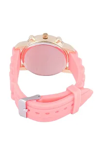 Pink Silicone Analog Watch-thumb3