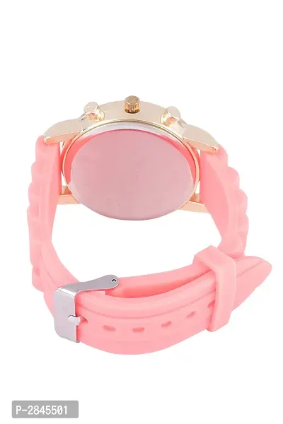 Pink Silicone Analog Watch-thumb4