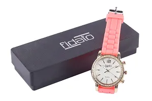 Pink Silicone Analog Watch-thumb4