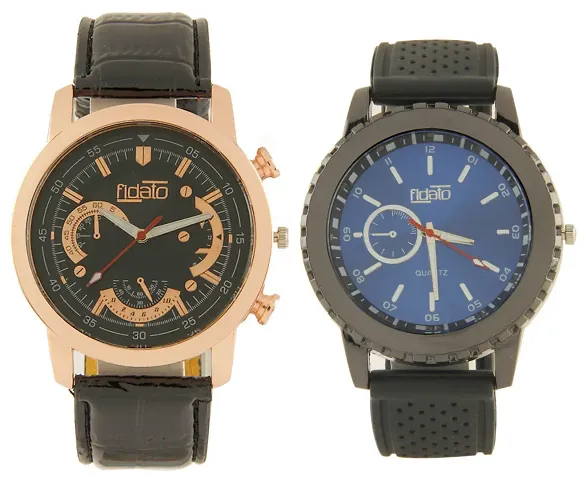 Stylish Synthetic Strap Watches For Couple