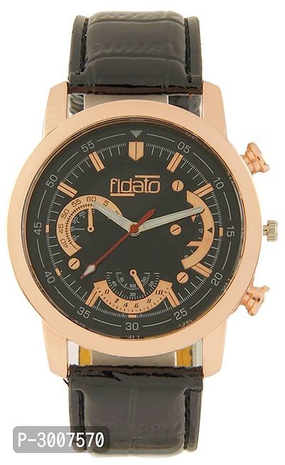 Combo of Men's PU Strap Multicoloured Analog Watches-thumb2