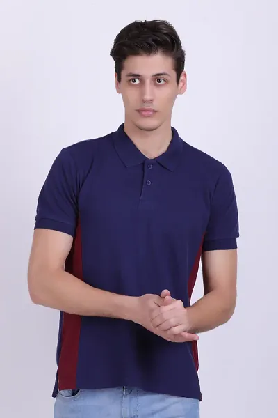 Men's Self Pattern Polos