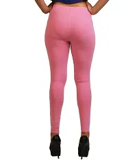 Women's Beautiful Pink Solid Ankle Length Legging-thumb1