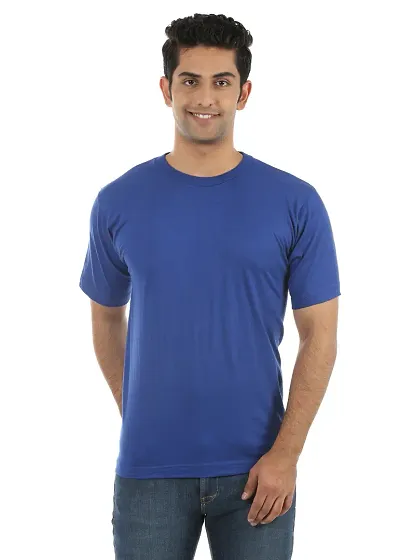 Men's Blend Solid Round Neck Tees