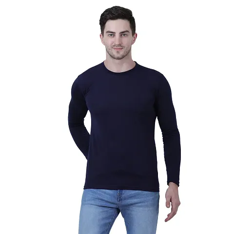 Stylish Solid Round Neck Tees For Men