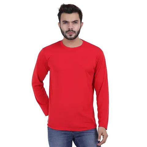 Stylish Solid Round Neck Tees For Men