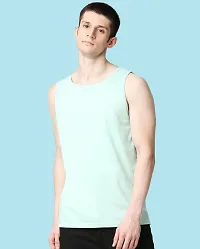 Stylish Multicoloured Polyester Sleeveless Gym Vest For Men Pack Of 3-thumb2