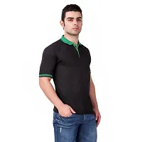 Stylish Black Polyester Polos For Men-thumb2