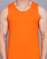 Stylish Multicoloured Polyester Sleeveless Gym Vest For Men Pack Of 3-thumb2