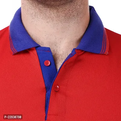 Stylish Red Polyester Polos For Men-thumb4