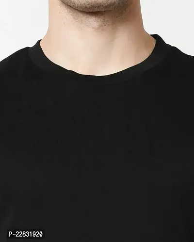 Stylish Black Polyester Sleeveless Gym Vest For Men-thumb4