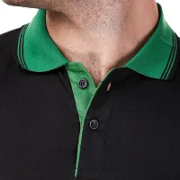 Stylish Black Polyester Polos For Men-thumb3