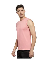 Stylish Multicoloured Polyester Sleeveless Gym Vest For Men Pack Of 2-thumb2