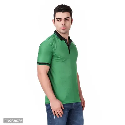 Stylish Green Polyester Polos For Men-thumb3