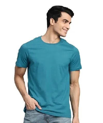 Polyester Half Sleeves Round Neck T-shirt