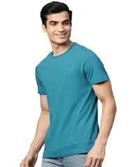 Blue Polyester Tshirt For Men-thumb2