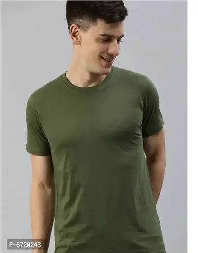 Fidato Mens Half Sleeves Round Neck T-shirt