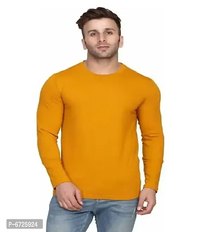 Copper Cotton Blend Tshirt For Men-thumb0