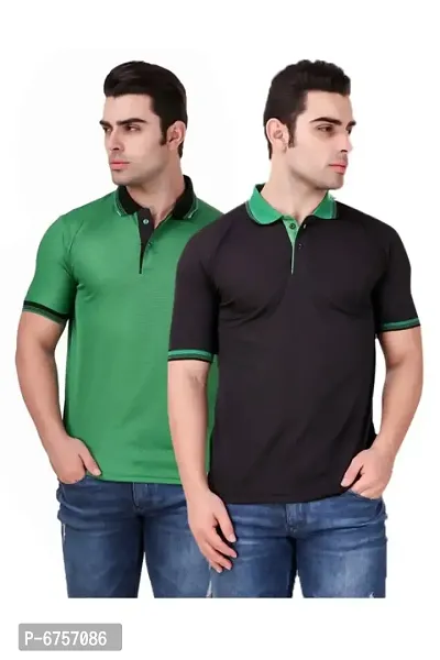 Fidato Mens Half Sleeves Polo (Pack of 2)-thumb0