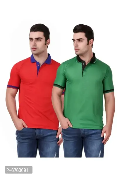 Mens Half Sleeves Polo T-shirt (Pack of 2)