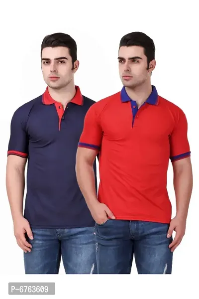 Mens Half Sleeves Polo T-shirt (Pack of 2)