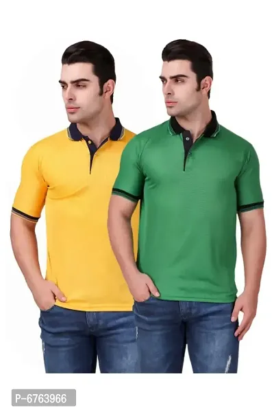 Mens Half Sleeves Polo T-shirt (Pack of 2)