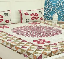 Classic Cotton Printed Double Bedsheet with Pillow Cover-thumb2