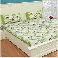 Classic Cotton Printed Double Bedsheet with Pillow Cover-thumb1