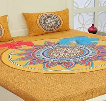 Classic Cotton Printed Double Bedsheet with Pillow Cover-thumb2