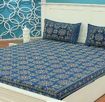 Classic Cotton Printed Double Bedsheet with Pillow Cover-thumb3