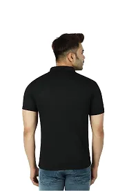 Fidato Men's Solid Polo Neck T-Shirt-Pack of 2-thumb2