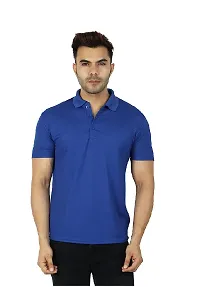 Fidato Men's Solid Polo Neck T-Shirt - Pack of 2-thumb3