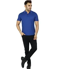 Fidato Men's Solid Polo Neck T-Shirt - Pack of 2-thumb2