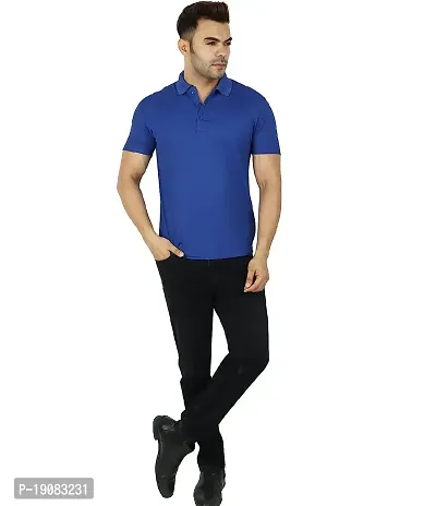 Fidato Men's Solid Polo Neck T-Shirt - Pack of 2-thumb3