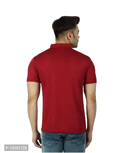 Fidato Men's Solid Polo Neck T-Shirt -Pack of 3-thumb4