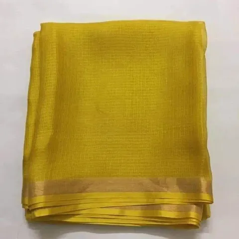 Trending Cotton Silk Saree with Blouse piece 